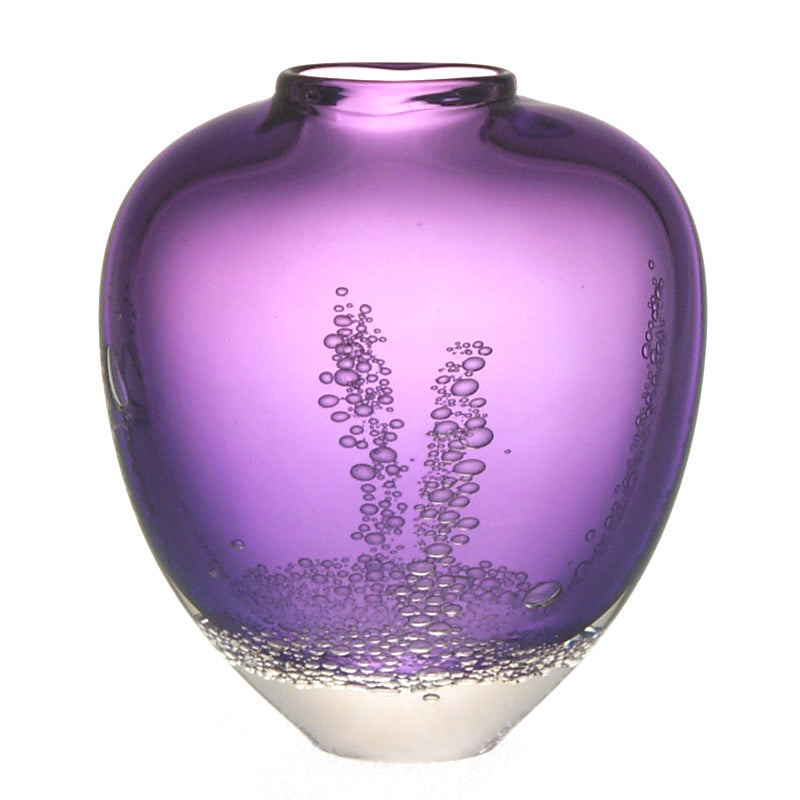 Sea Foam Flat Vase Lavender - Buzz Blodgett