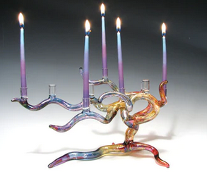 Glass Menorah