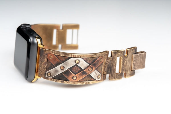 Juggler Apple Watch Band in Three Tone, Wide