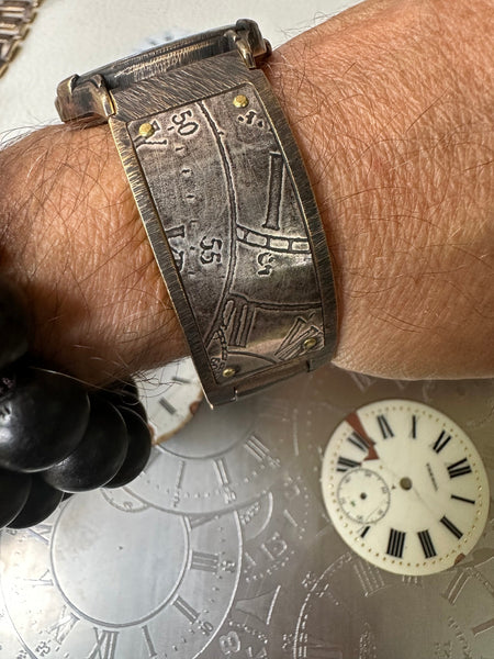 Tristan Apple Watch Band in Sterling Silver