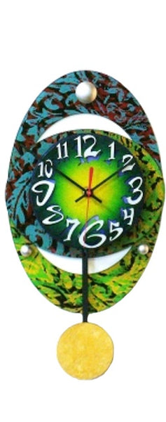 Large Oval B Clock