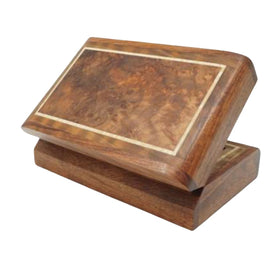 Redwood Burl Top, Sapele Sides Keepsake Box 7"