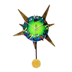 Green Star Clock