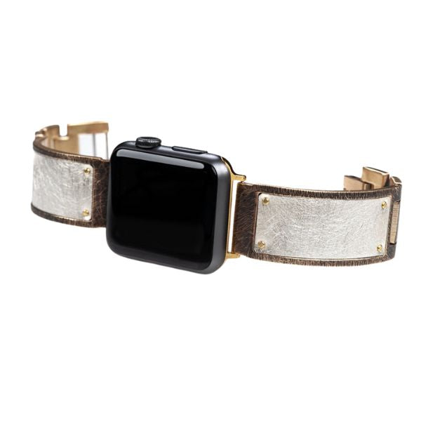 Luna Apple Watch Band in Silver, Wide