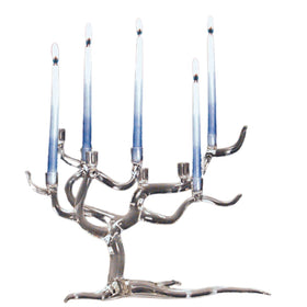 Clear Tree of Life Menorah