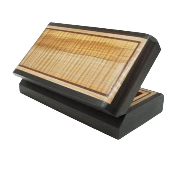 Curly Maple Top, Rosewood Sides Keepsake Box 8.5"