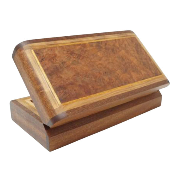 Redwood Burl Top, Sapele Sides Keepsake Box 8.5"