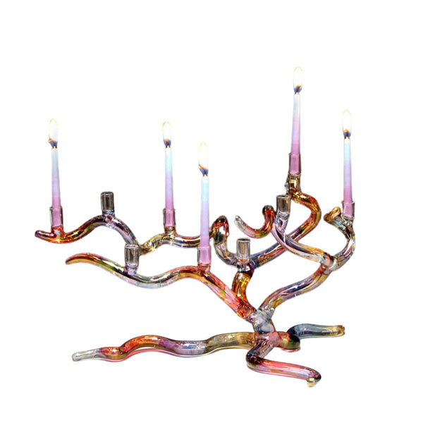 Rainbow Tree of Life Menorah