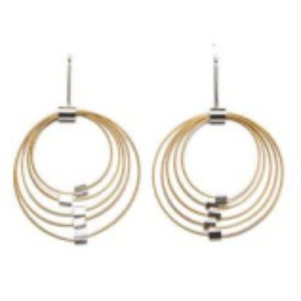 Graduated Circle Post Earrings