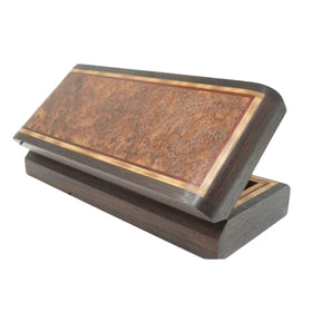 Redwood Burl Top/Rosewood Sides Keepsake Box 10"