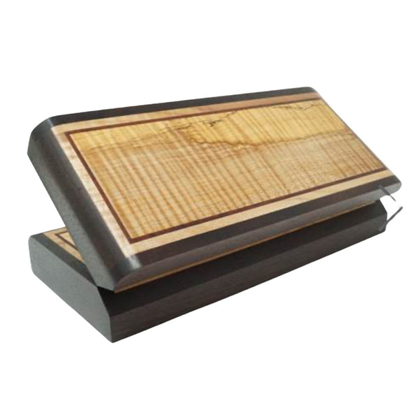 Curly Maple Top, Rosewood Sides Keepsake Box 10"