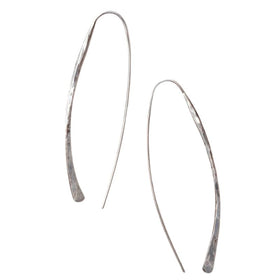 Zuzko Drop Earrings Silver 2"