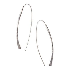 Zuzko Drop Earrings Silver 2.5"