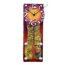 Autumn Silver Clock