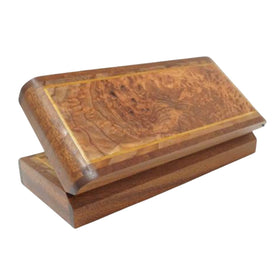 Redwood Burl Top, Sapele Sides Keepsake Box 10"