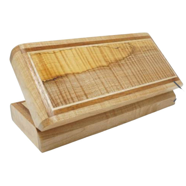 Curly Maple Top, Maple Sides Keepsake Box 10"