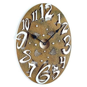 Large Oval Stone Clock