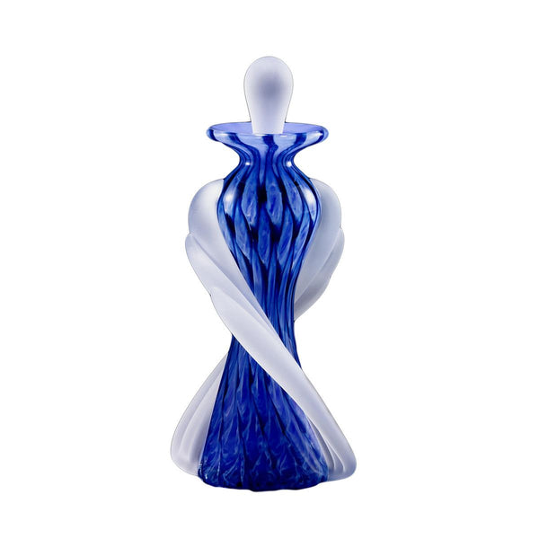 Tapered Twist Perfume Bottle - Blue