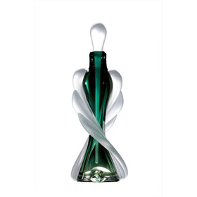 Tapered Twist Perfume Bottle - Dark Green