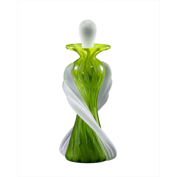 Tapered Twist Perfume Bottle - Green