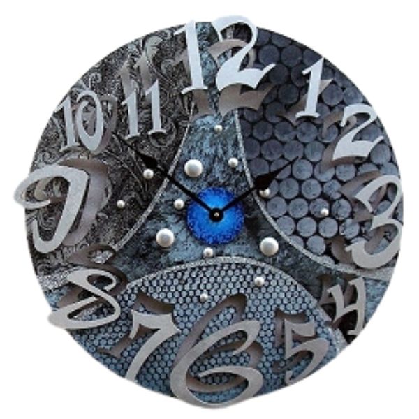 Big Time Modern Gray Clock