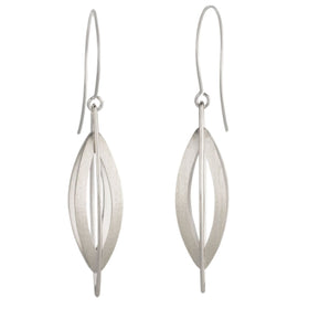 Cocoon Pendant Earrings in Sterling