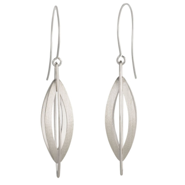Cocoon Pendant Earrings in Sterling