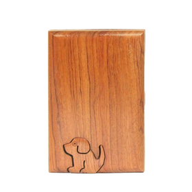 Sitting Dog Key Puzzle Box