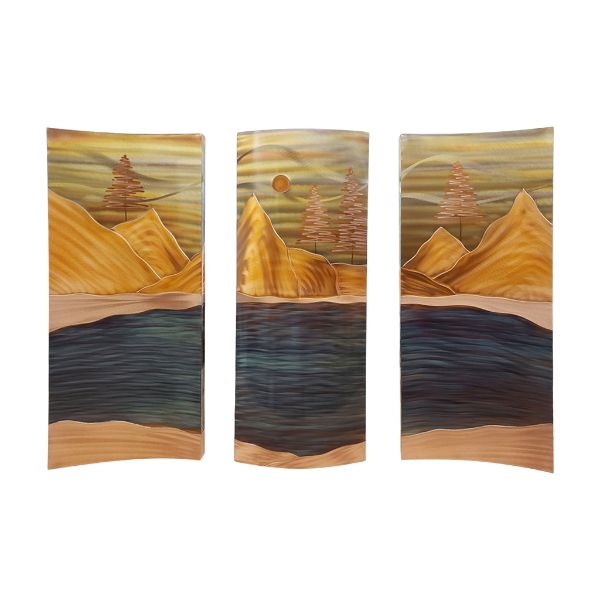 Mountain Lake Large Tryptic 35x50