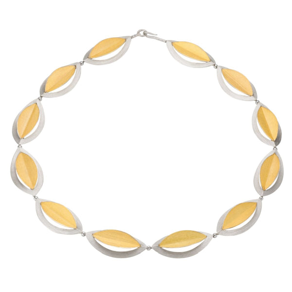 Geometric Leaves Chain Necklace