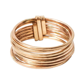 Zuzko Stacked Ring Short Gold