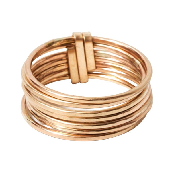 Zuzko Stacked Ring Short Gold