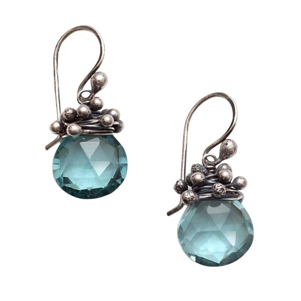 Swarm Earrings Aqua Quartz