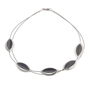 Geometric Leaves Necklace