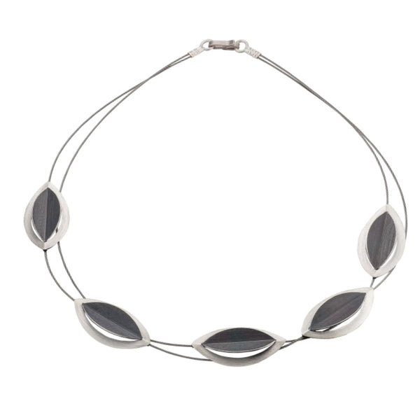 Geometric Leaves Necklace