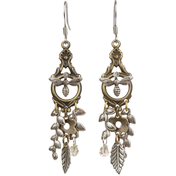 Long Bee Dangle Earring