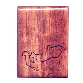 Cat Stretching Key Puzzle Box