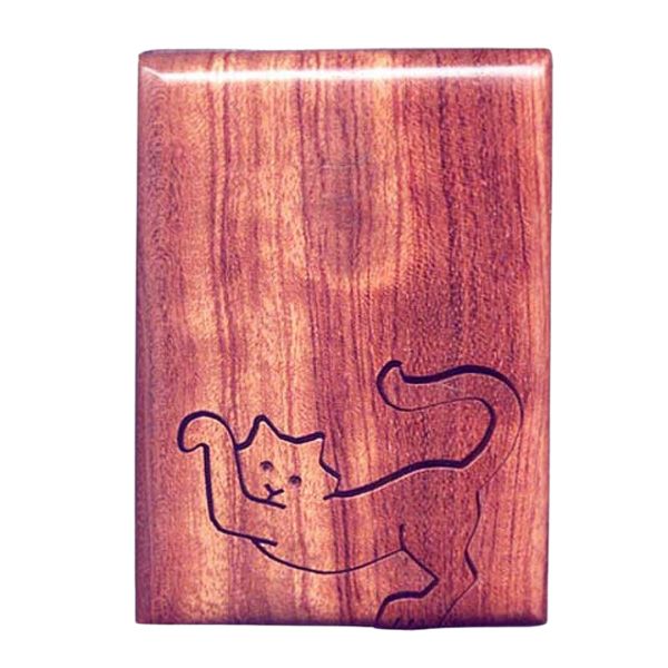 Cat Stretching Key Puzzle Box
