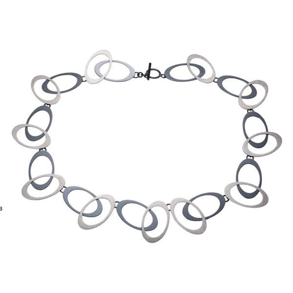 Overlapping Ovals Cutout Necklace
