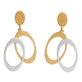 Overlapping Ovals Earrings