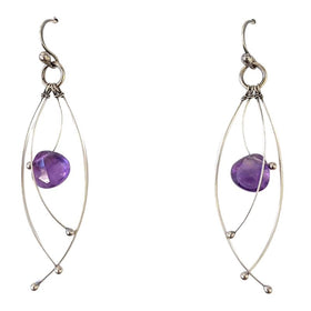 Zuzko Tickle Earrings Amethyst