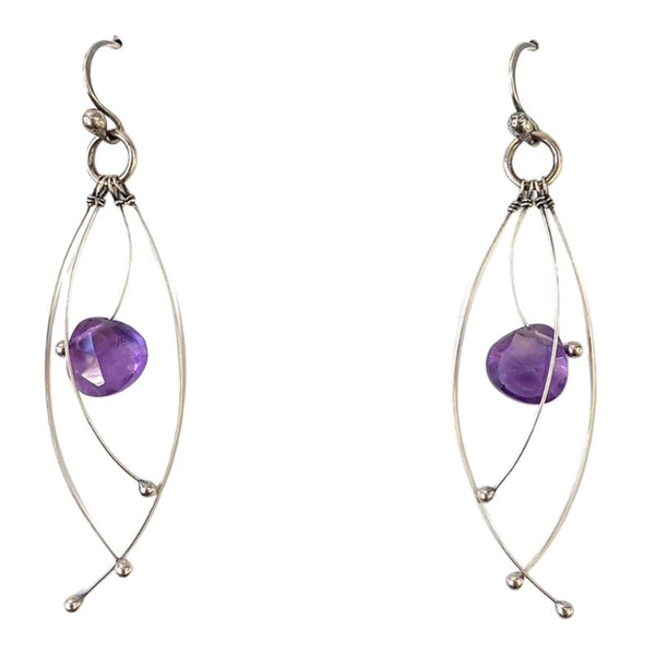 Zuzko Tickle Earrings Amethyst