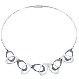 Overlapping Ovals Necklace