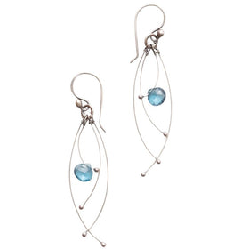 Zuzko Tickle Earrings London Blue Topaz