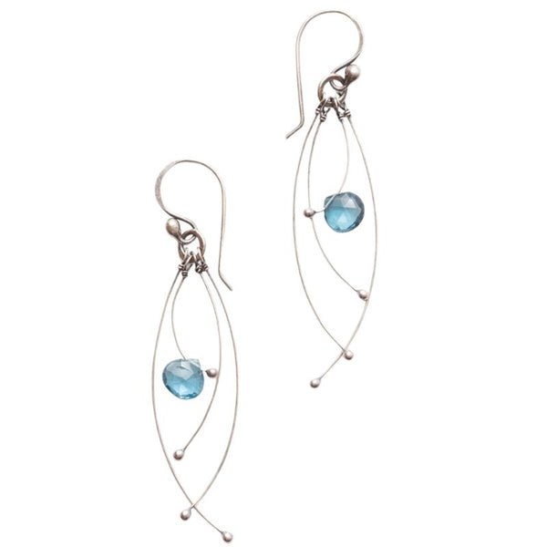 Zuzko Tickle Earrings London Blue Topaz