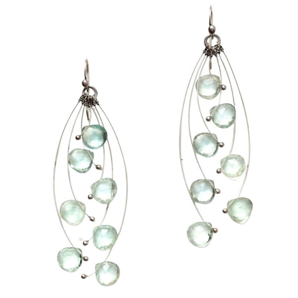 Zuzko Tickle Multi Earrings Green Amethyst