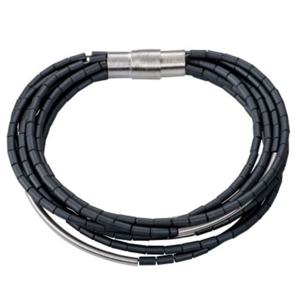 Round Tubes Bracelet in Sterling Silver