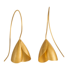 Tulip Earrings in Gold Plated Sterling