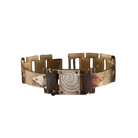 Ponte Vecchio Brass and Silver Bracelet, Narrow