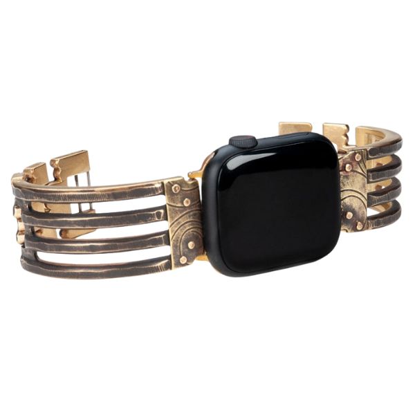 Jaffa Bridge Apple Watch Band with Brass